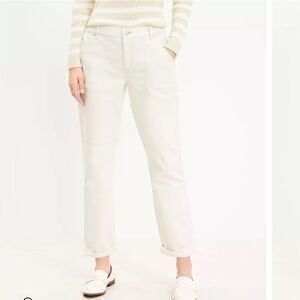 LOFT Women's Cream Jeans